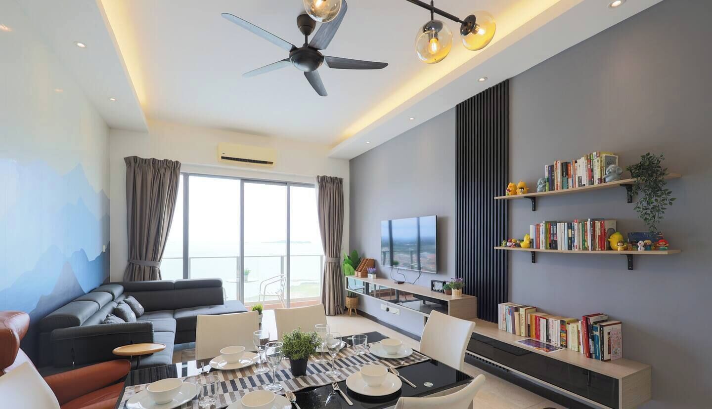 Appartamento Design | Area soggiorno | Smart TV 40 pollici con canali digitali, Netflix, servizi in streaming