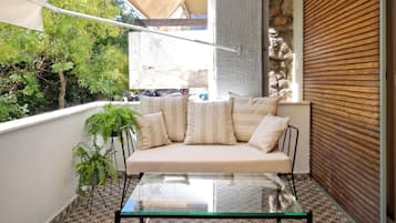 Appartement Deluxe, 3 chambres, terrasse, vue parc | Balcon