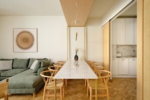 Deluxe Apartment, 3 Bedrooms, Terrace, Park View | In-room dining - The Fancy Philosopher Apartment (Athens)