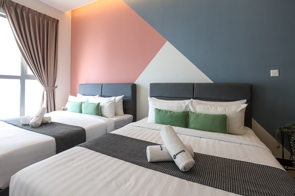 Apartamento básico | Sábanas de algodón egipcio y ropa de cama de alta calidad