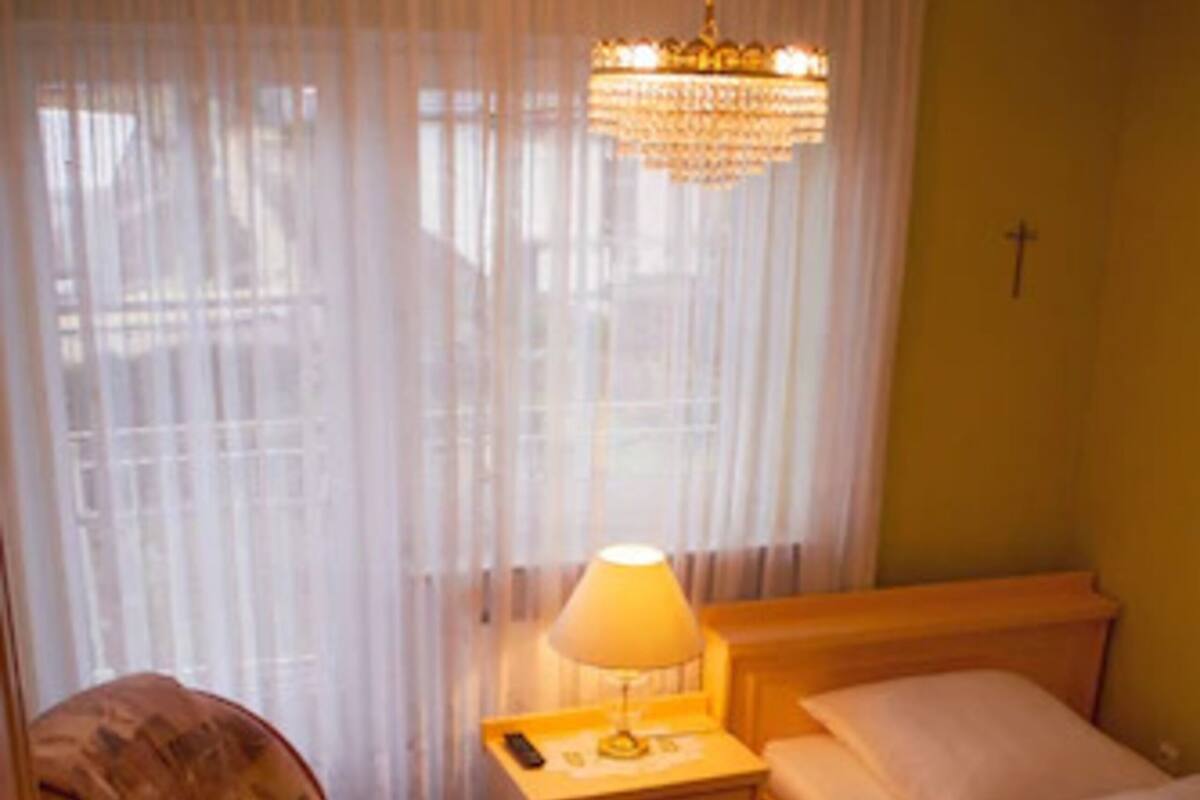 Blackout curtains, soundproofing, free WiFi, bed sheets