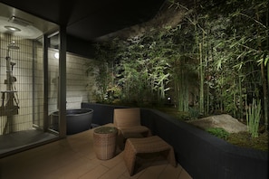 Free toiletries, hair dryer, slippers, electronic bidet