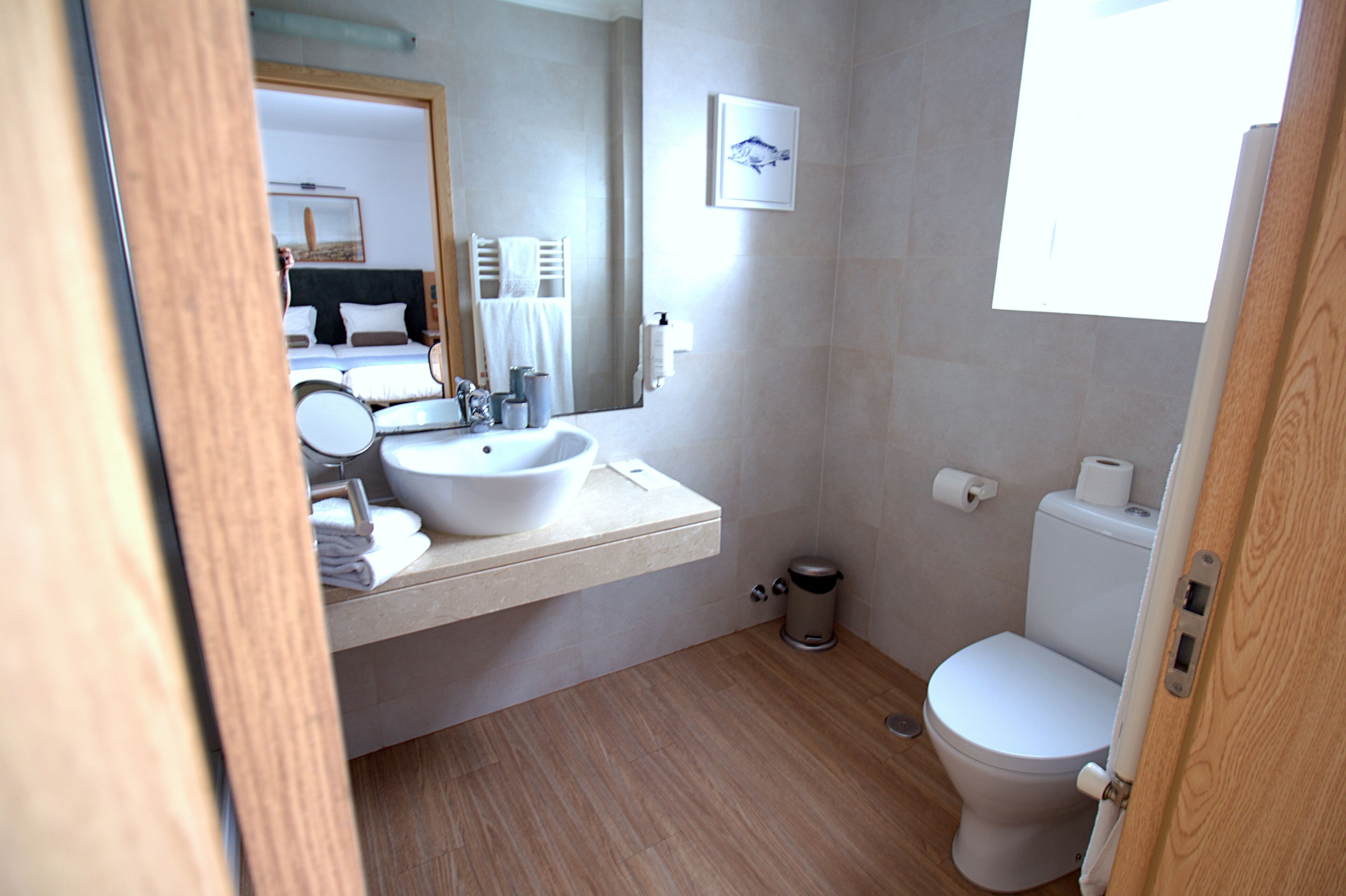 economy double or twin room | bathroom | rainfall showerhead, free toiletries, hair dryer, towels