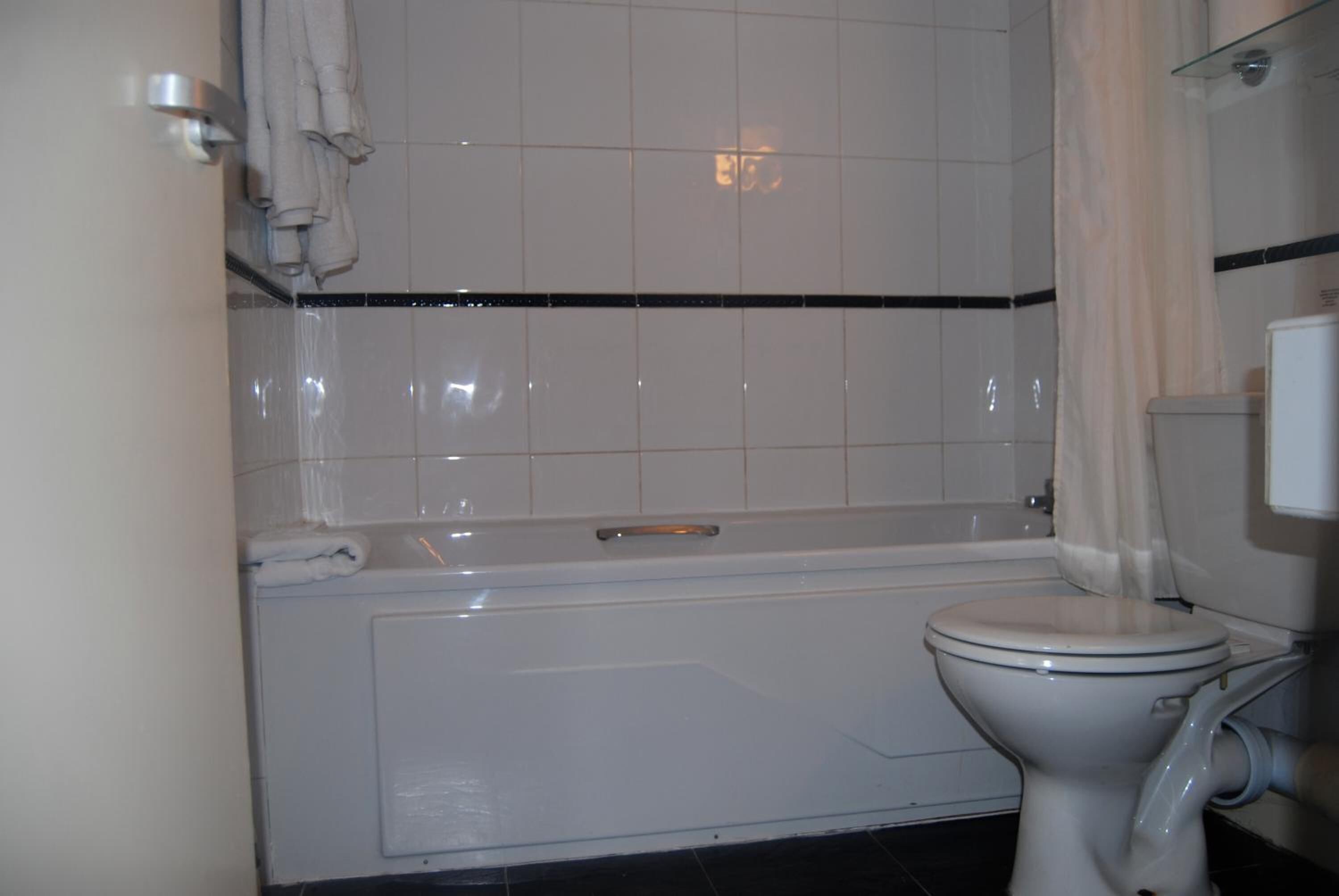 Free toiletries, hair dryer, towels