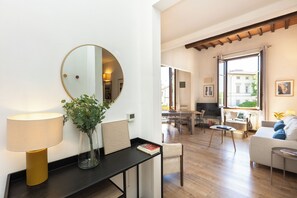Apartment, 3 Bedrooms | Living area | Flat-screen TV