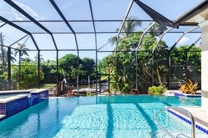 A heated pool