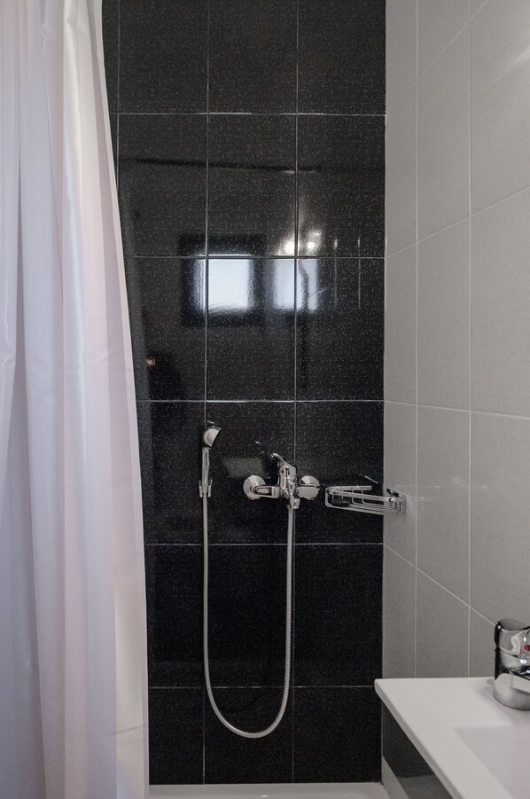 Habitación con 1 cama matrimonial o 2 individuales | Regadera en el baño