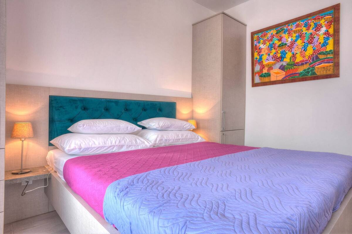 Chambre Double, balcon, vue mer