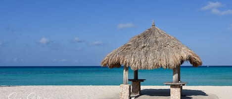 Sun loungers, beach towels