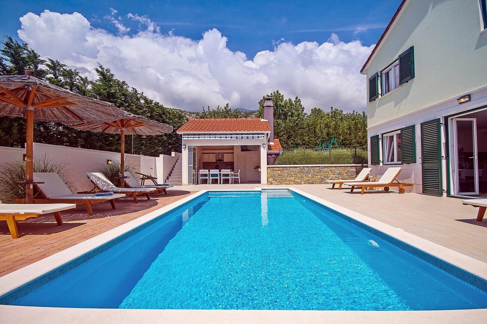 Una piscina riscaldata