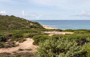 Vlak bij het strand