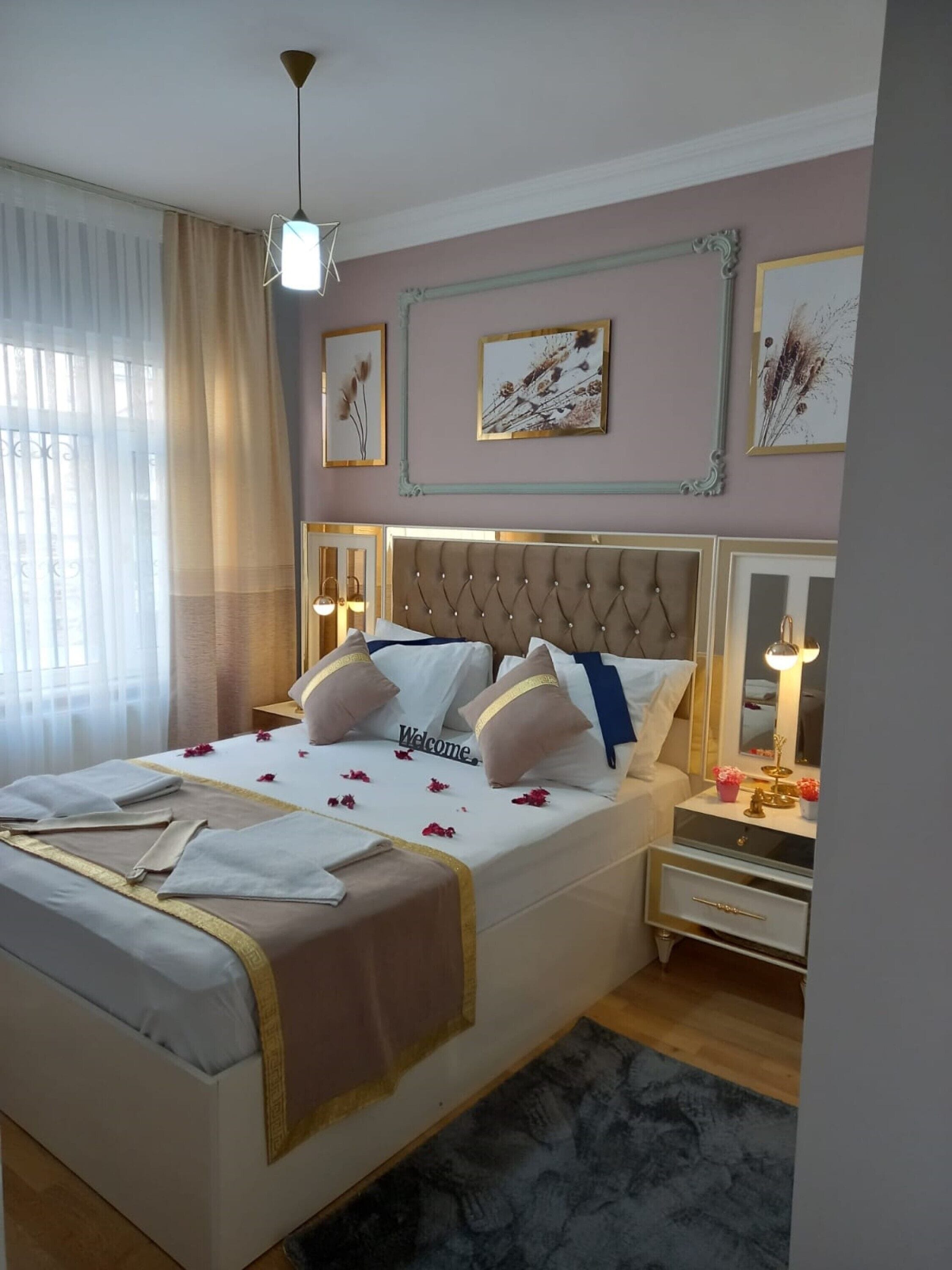 Premium bedding, memory foam beds, individually furnished