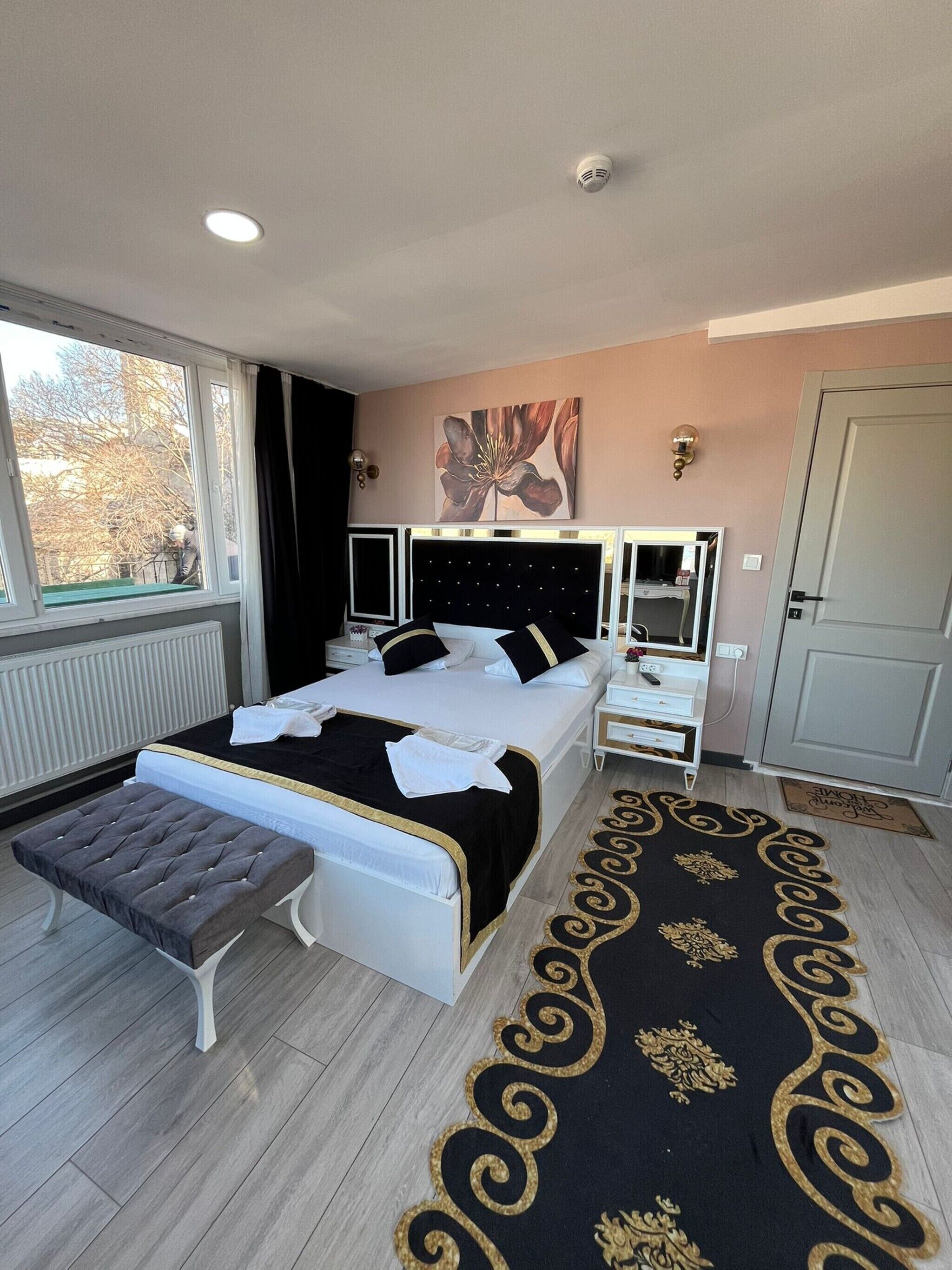 Premium bedding, memory-foam beds, individually furnished