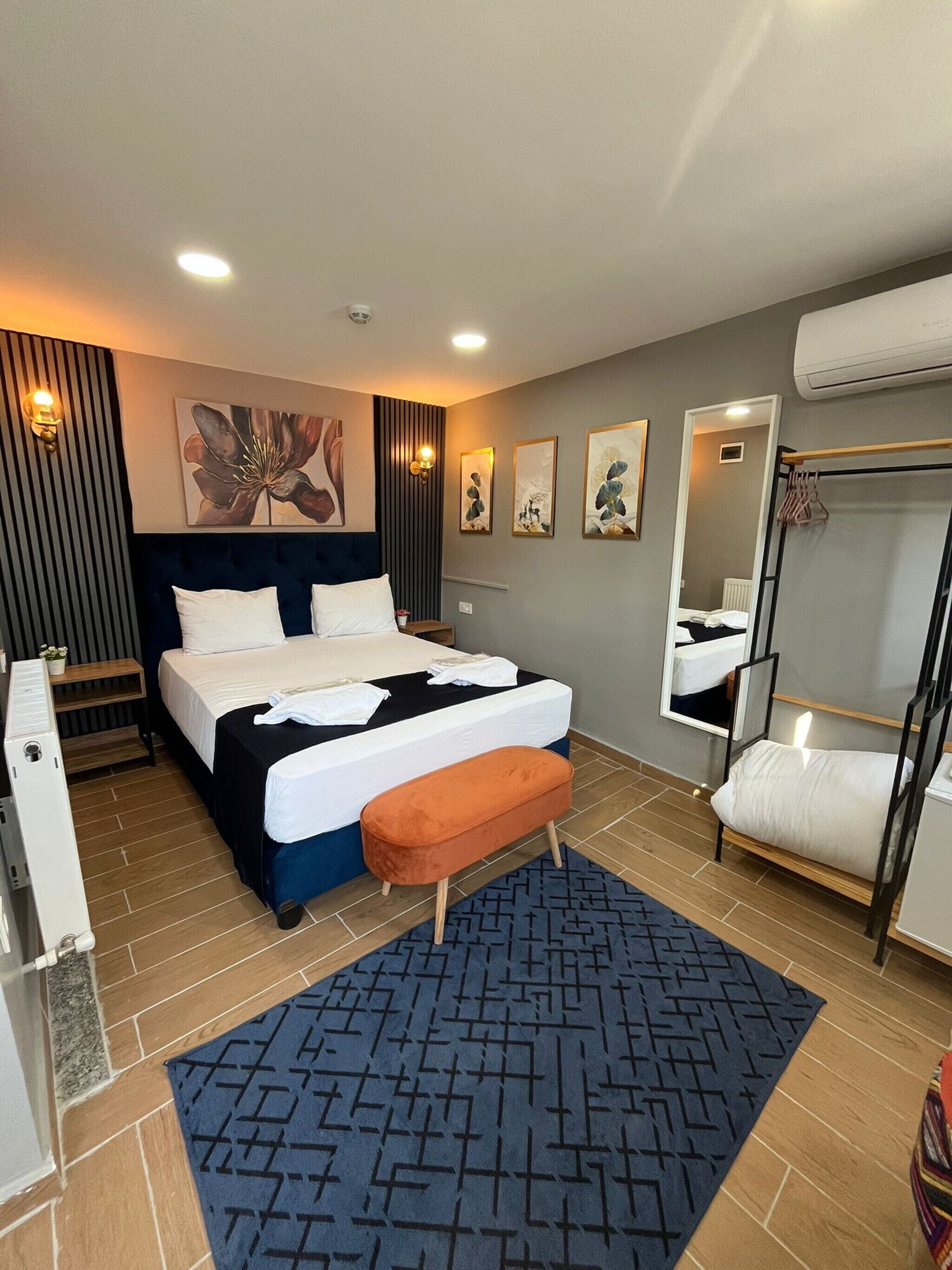 Phòng Executive, 1 giường đôi, quang cảnh một góc biển | Bộ đồ giường cao cấp, nệm cao su hoạt tính (memory foam) 