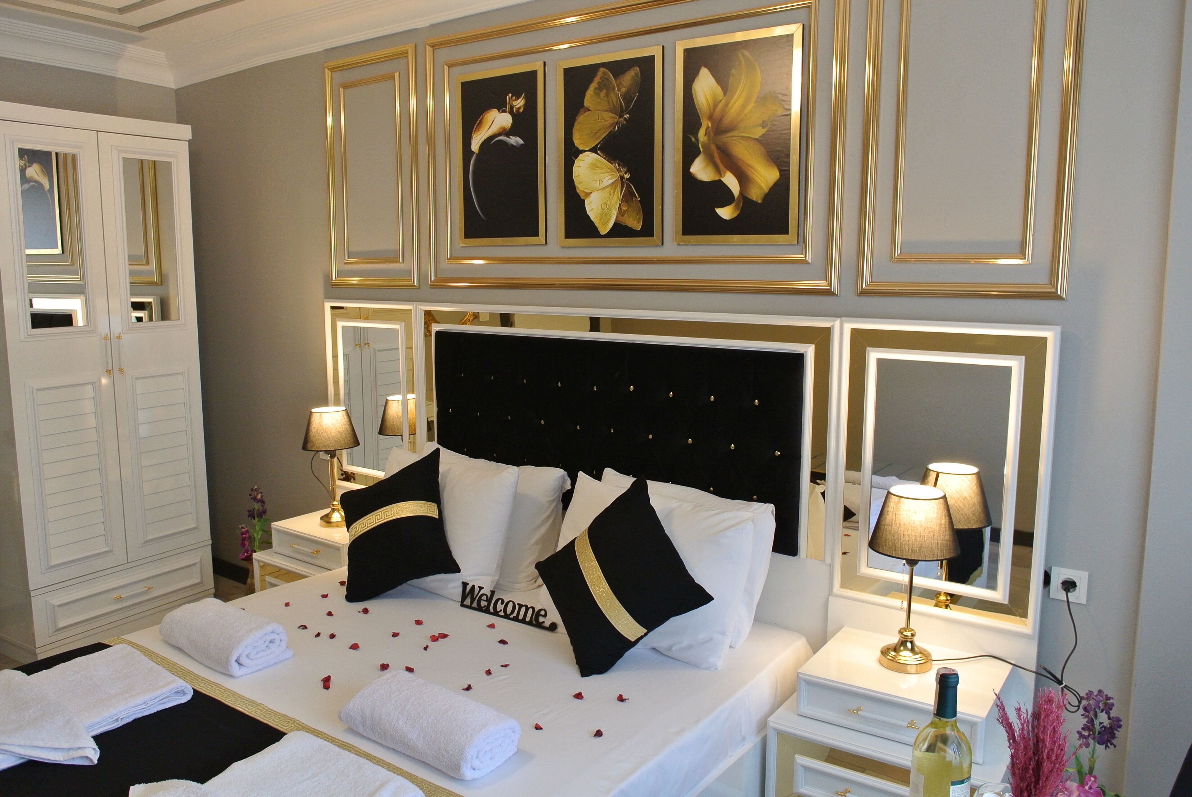 Premium bedding, memory foam beds, individually furnished