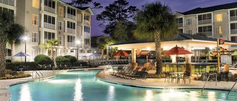 Indoor pool, outdoor pool