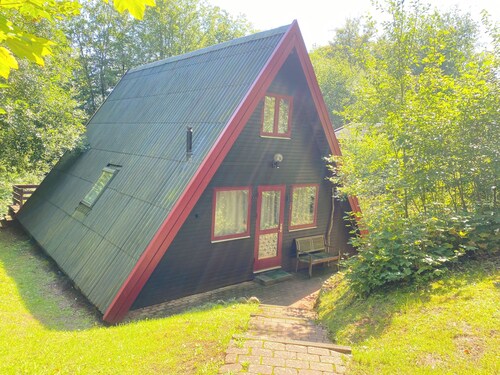 Cottage with large terrace in the vacation park at the Twistesee, Bad Arolsen