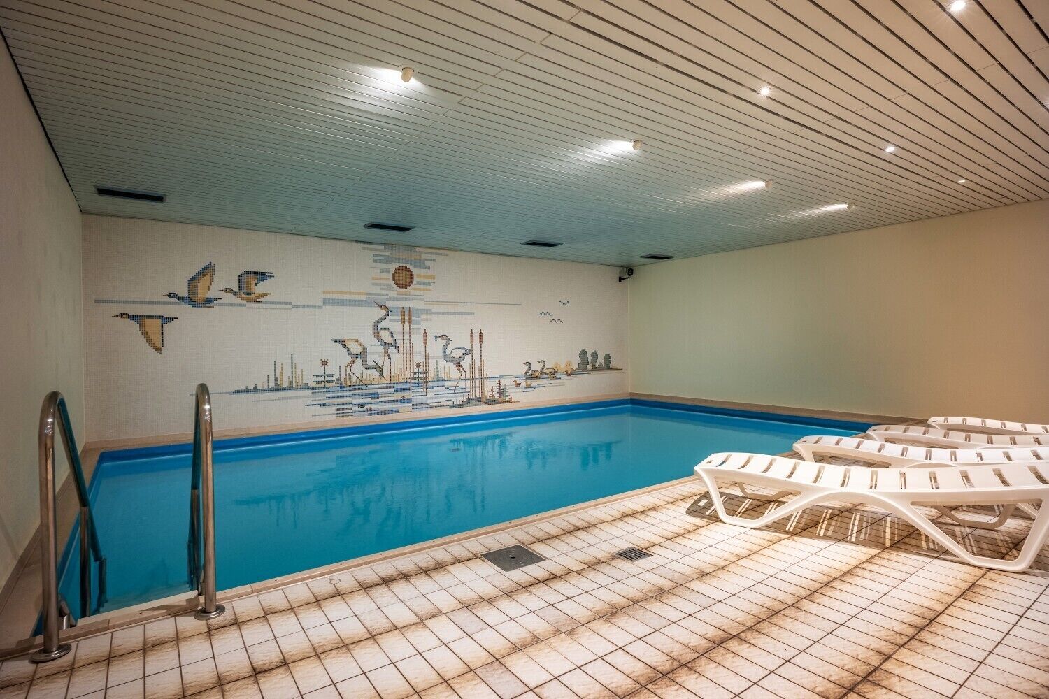 Indoor pool, a heated pool