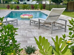 A heated pool