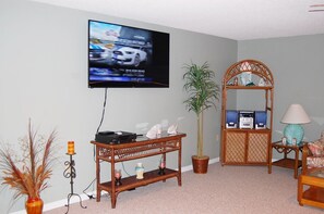 42-inch TV with cable channels