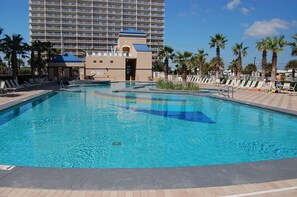 Indoor pool, outdoor pool