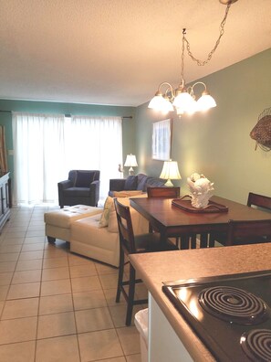 42-inch TV with cable channels