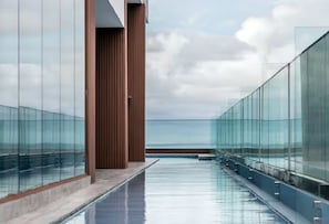 Outdoor pool, a rooftop pool