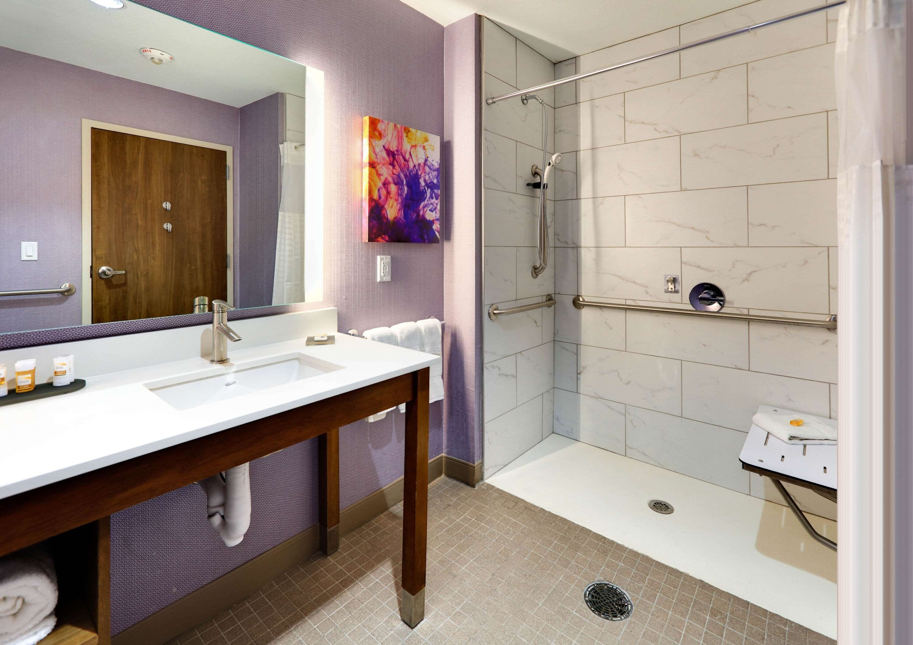 desk, laptop workspace, iron/ironing board, free wifi