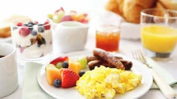 Daily buffet breakfast for a fee