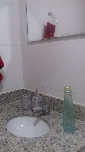 Dusche, Handtücher, Seife
