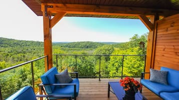 Habitación doble panorámica, vista al valle, junto a la montaña | Balcón