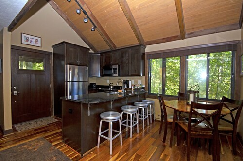 100 yards to Tyro slope Nestled in the woods