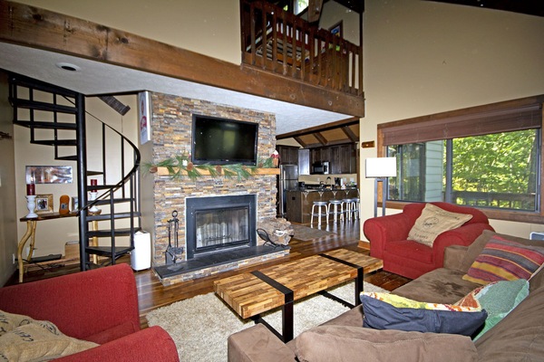 Televisor i llar de foc