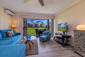 Smart TV, DVD player, stereo