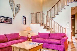 TV, fireplace, video games, DVD player