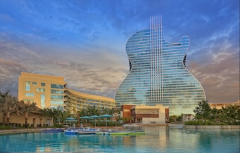 Exterior detail at The Guitar Hotel at Seminole Hard Rock