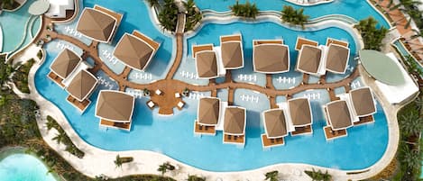 3 piscines extérieures, tentes de plage, parasols de plage