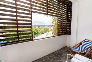 Chambre Double, 1 lit double | Vue depuis le balcon