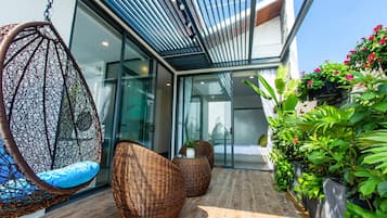 Cobertura família, 2 quartos | Vista para o pátio