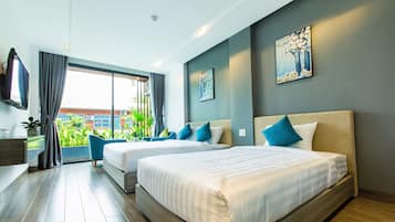 City Double or Twin Room | Down comforters, memory foam beds, minibar, individually decorated