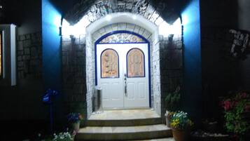 Front of property – evening/night