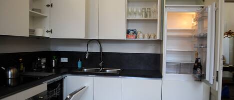 Microwave, oven, dishwasher, cookware/dishes/utensils