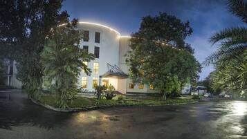 Front of property – evening/night