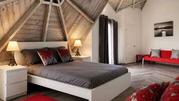 1 habitación, tabla de planchar con plancha, wifi y ropa de cama