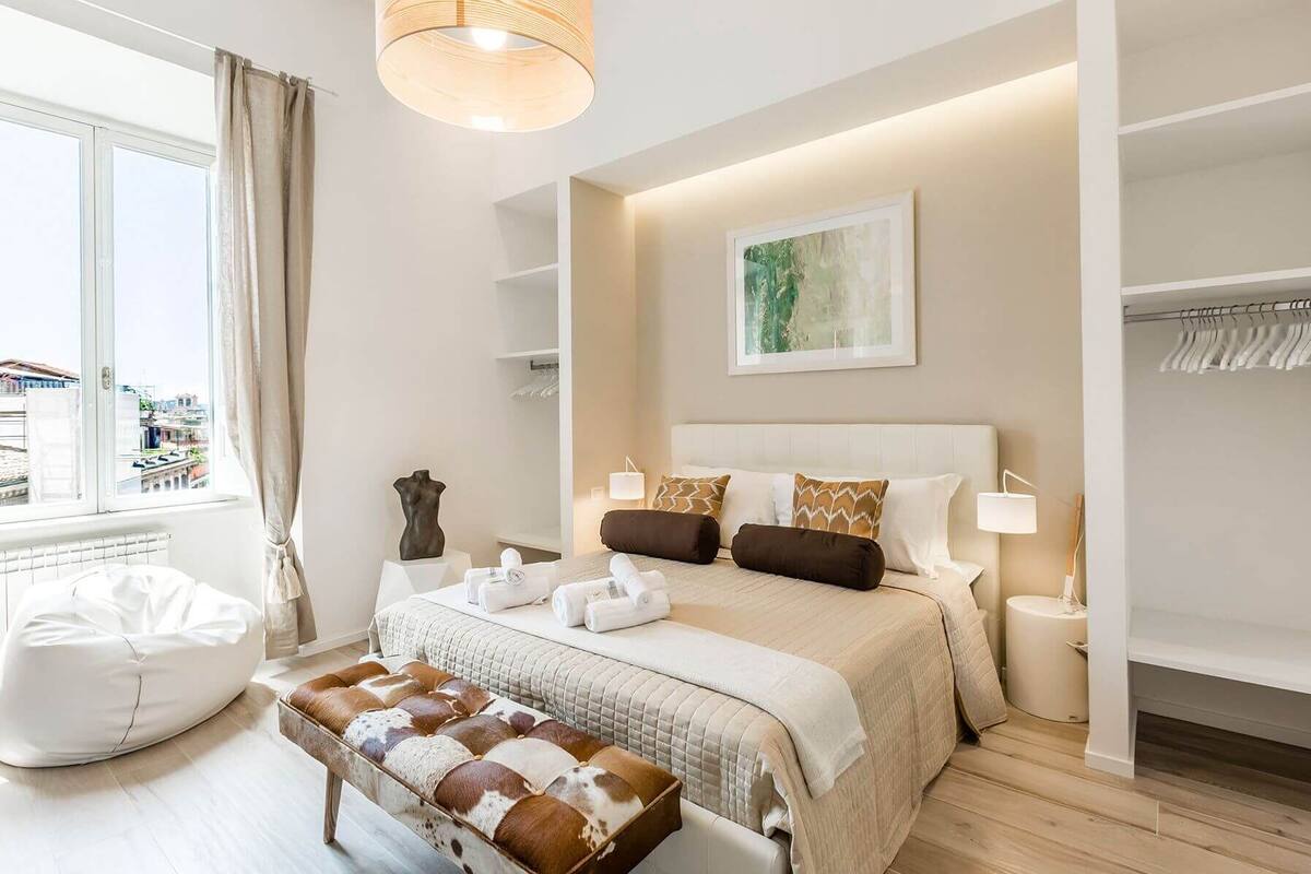 Apartment, 1 Schlafzimmer (Spagna 4) | 1 Schlafzimmer, kostenlose Babybetten, Reisekinderbett, kostenloses WLAN