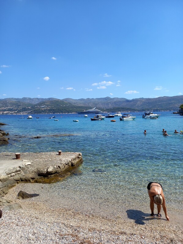 Vlak bij het strand, wit zand