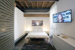 Apartment, 1 Queen-Bett und Schlafsofa | 1 Schlafzimmer, kostenlose Babybetten, Reisekinderbett, kostenloses WLAN