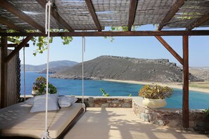 Vista a la playa o el mar