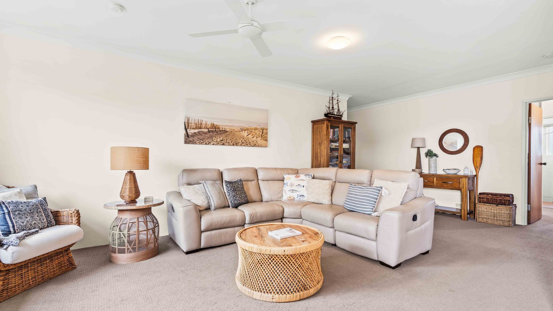 Smart TV, DVD player, books