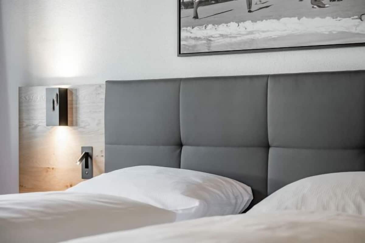 Premium bedding, down comforters, in-room safe, desk